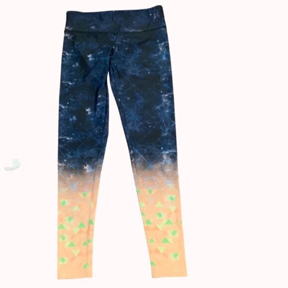 Onzie Yoga Leggings Multicolored Galaxy M/L - Picture 4 of 16
